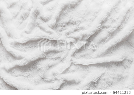 Top view of animal abstract horizontal white wool Top view of animal abstract horizontal white wool 64411253