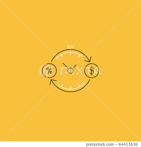 Financial investments, money insurance icon Financial investments, money insurance icon 64411636
