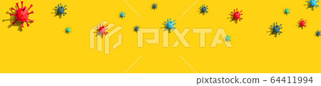 Viral epidemic influenza and Coronavirus concept Viral epidemic influenza and Coronavirus concept 64411994