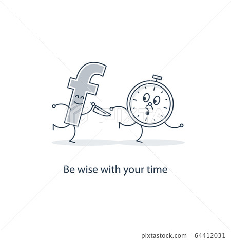 Social media abuse concept 64412031