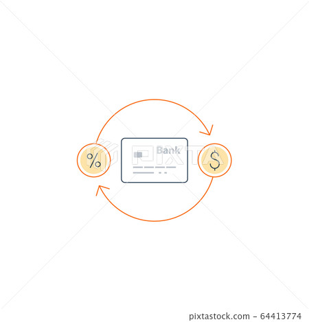 Cash back, money return, finance investment icon Cash back, money return, finance investment icon 64413774
