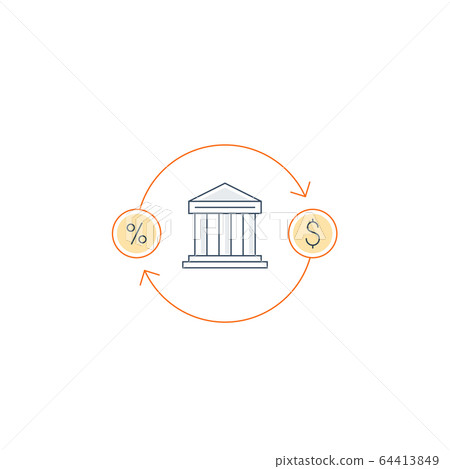 Cash back, money return, finance investment icon Cash back, money return, finance investment icon 64413849