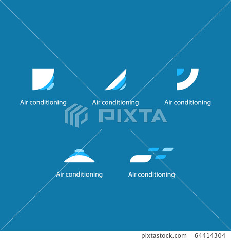 Air conditioning linear logo and icon 64414304