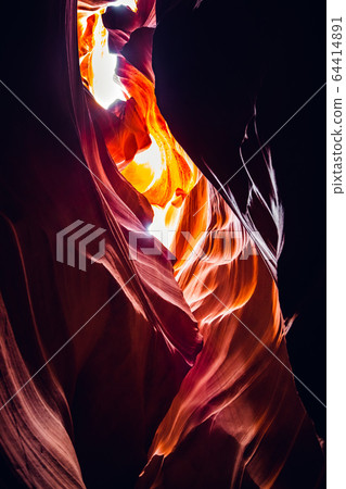 Colorful Antelope Canyon near Page, Arizona, USA 64414891