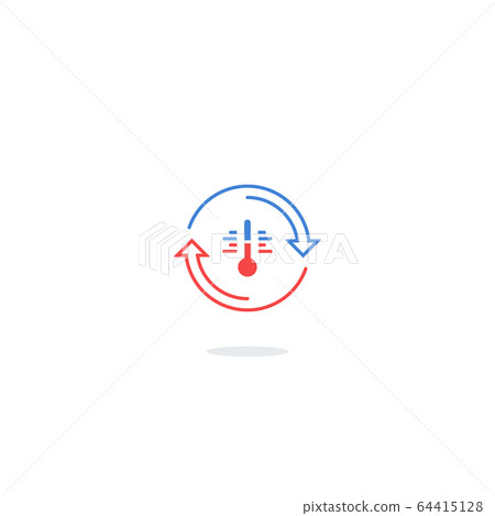 Heat icon, temperature control, insulation Heat icon, temperature control, insulation 64415128