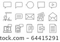 Line icon message 64415291