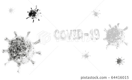 Poster - Concept of covid-19 microbe, vector EPS10 Poster - Concept of covid-19 microbe, vector EPS10 64416015