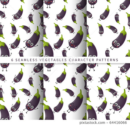 Set of vector seamless pattern with cute cartoon Set of vector seamless pattern with cute cartoon 64416066