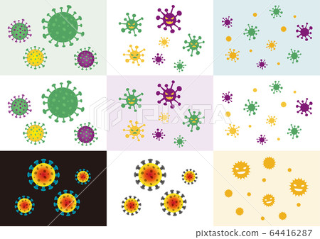New Coronavirus COVID-19 Illustration Pathogen Set New Coronavirus COVID-19 Illustration Pathogen Set 64416287