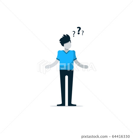 Thinking person about problem 64416330