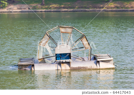 Waste water Treatment Equipment In one pond at Industrial concept Environmental Protection Waste water Treatment Equipment In one pond at Industrial concept Environmental Protection 64417043