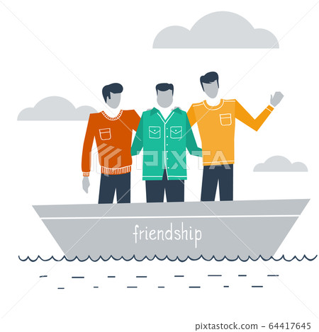 Close friends together 64417645