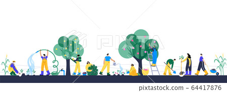 Garden work concept 64417876