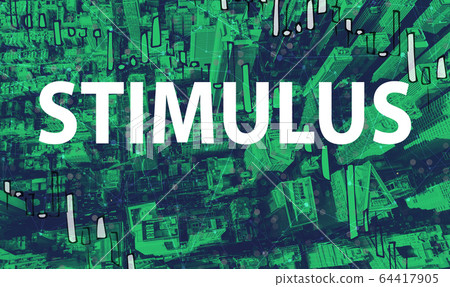 Stimulus theme with aerial view of Manhattan NY skyscrapers Stimulus theme with aerial view of Manhattan NY skyscrapers 64417905