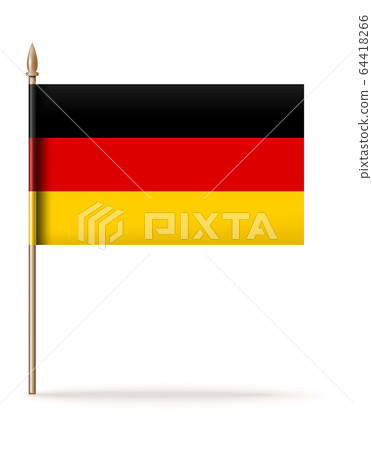 Flag of Germany. Vector icon isolated on white 64418266
