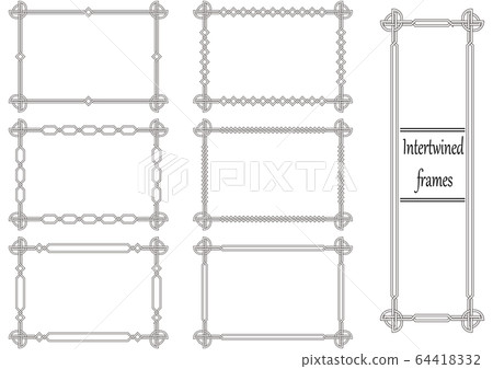 Frame Connecting Frame Western Style Frame Stock Illustration 64418332 Pixta