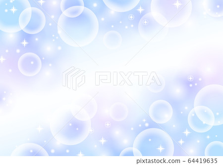 Blue soap bubble background with a refreshing feeling Blue soap bubble background with a refreshing feeling 64419635