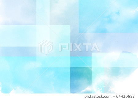 Watercolor washi square background 64420652