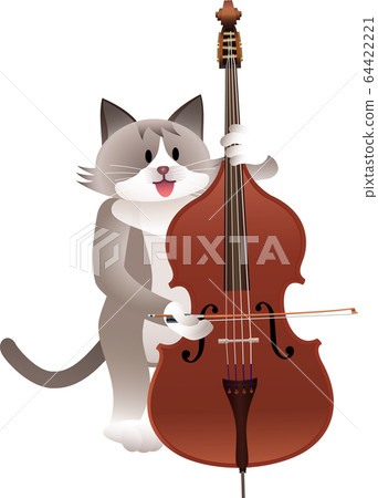 貓和低音提琴 64422221