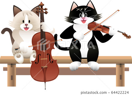 貓和弦樂器 64422224