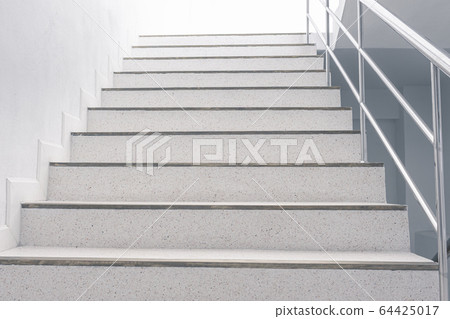 stairwell in the building with handles stairwell in the building with handles 64425017