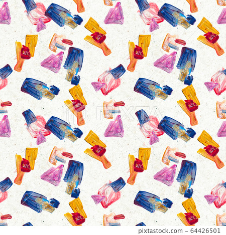 Seamless pattern made by hand drawn paint strokes. Seamless pattern made by hand drawn paint strokes. 64426501