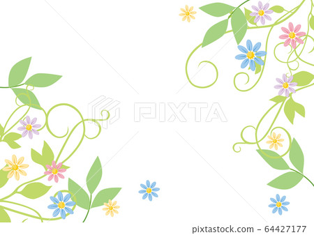 藤蔓和花_框架 64427177