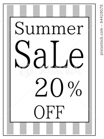 POP No.002夏季銷售20%OFF(彩色=黑色1) POP No.002夏季銷售20%OFF(彩色=黑色1) 64428078