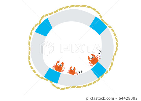 Summer crab and floating bag title back 64429392