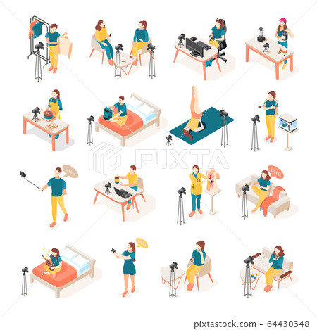 Vloggers And Bloggers Set Vloggers And Bloggers Set 64430348