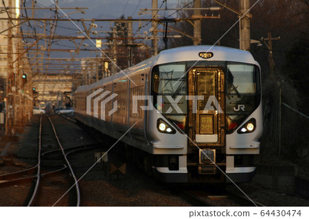 An early morning Ome liner that goes through the Ome line 64430474