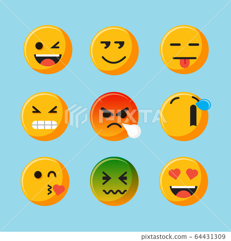 Emoticon collection face 64431309