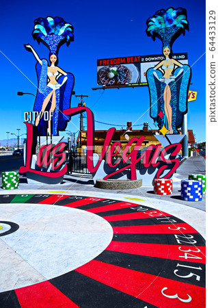 New Las Vegas Famous Downtown New Gate Sign New Las Vegas Famous Downtown New Gate Sign 64433129