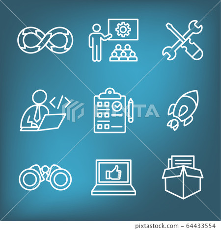Development Operations & Life Cycle - DevOps Icon Development Operations & Life Cycle - DevOps Icon 64433554