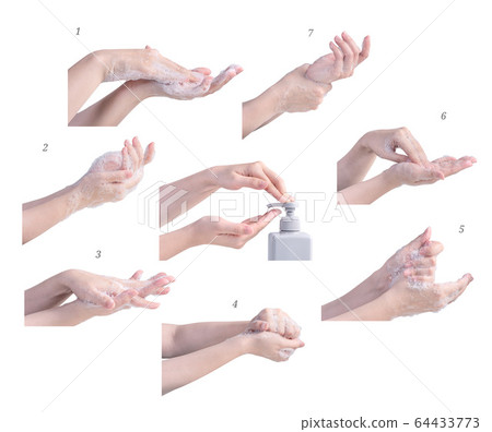 洗手教學防檢疫隔離肥料洗手皂冠狀病毒 64433773