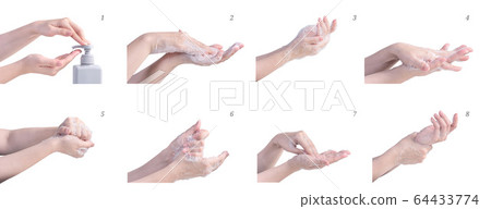 洗手教學防檢疫隔離肥料洗手皂冠狀病毒 64433774