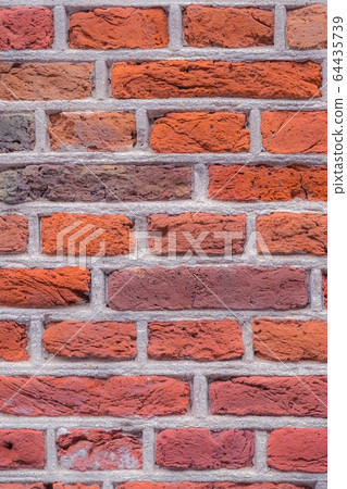 Texture red brick wall background 64435739