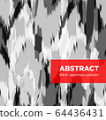 Black and white abstract seamless pattern 64436431