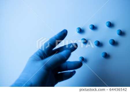 Gloves and pathogen image Gloves and pathogen image 64436542