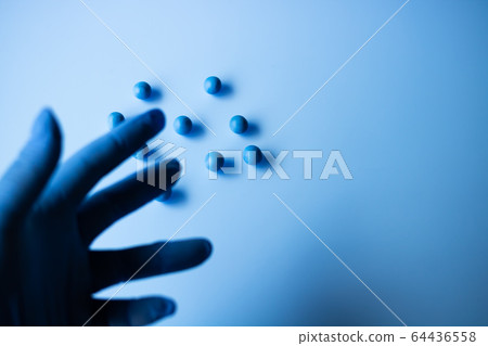 Gloves and pathogen image Gloves and pathogen image 64436558