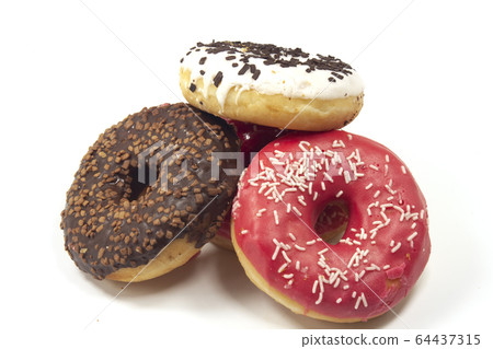 American donuts with donuts glaze 64437315