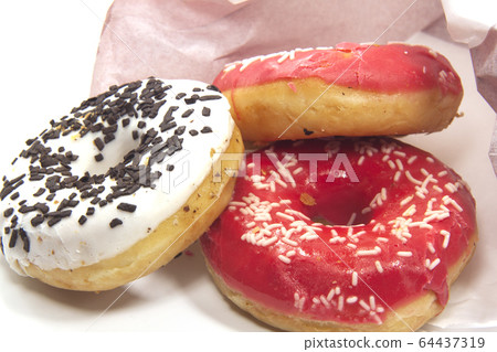 American donuts with donuts glaze 64437319