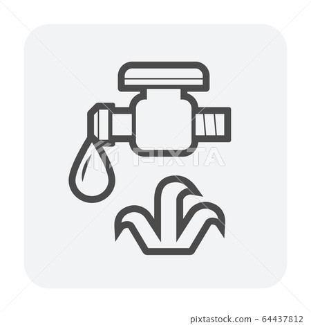 water sprinkler icon 64437812