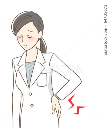 woman suffering from back pain 64438672