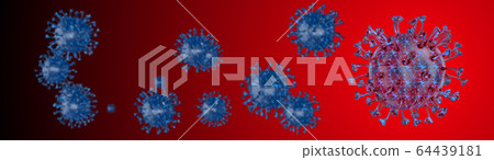 Microscope virus cell. Pandemic bacteria pathogen medical health risk, Corona COVID-19 Alert SOS, immunology, virology, epidemiology concept. 3D illustration Microscope virus cell. Pandemic bacteria pathogen medical health risk, Corona COVID-19 Alert SOS, immunology, virology, epidemiology concept. 3D illustration 64439181