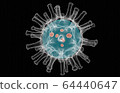 X-ray microscopic Coronavirus COVID-19 inside 64440647