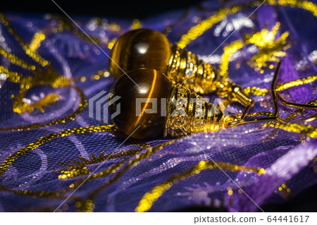 Tiger eye earrings 64441617