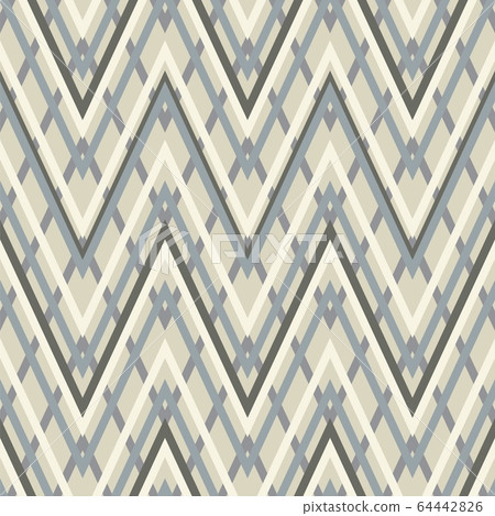 Geometric zigzag seamless pattern. Vector Geometric zigzag seamless pattern. Vector 64442826