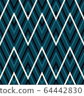 Geometric zigzag seamless pattern. Vector 64442830