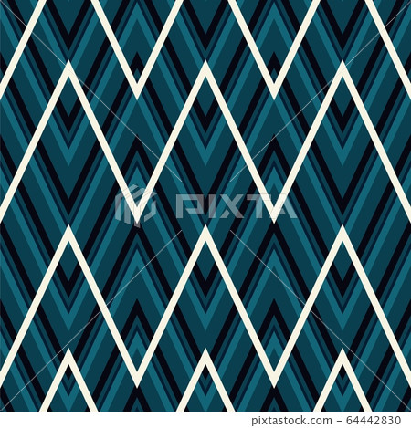 Geometric zigzag seamless pattern. Vector Geometric zigzag seamless pattern. Vector 64442830